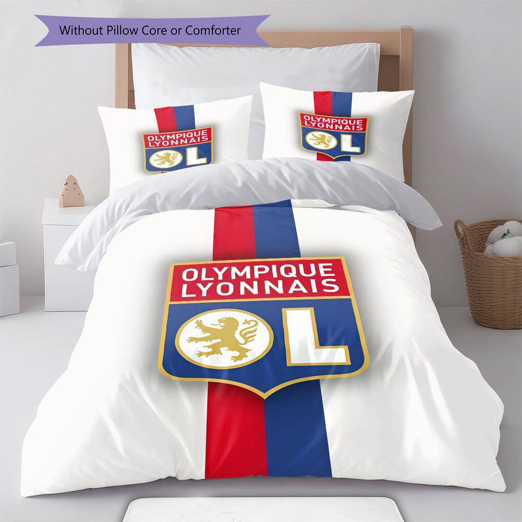 OL Logo Bedding Quilt Set Quilt Cover Pillowcase Home Decoration Birthday Gift (1 * Duvet Cover + 2 * Pillowcase, Without Core)
