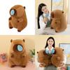 Plush Animal Capybara With Premium Short Plush And Pp Cotton For Kids Decor Room