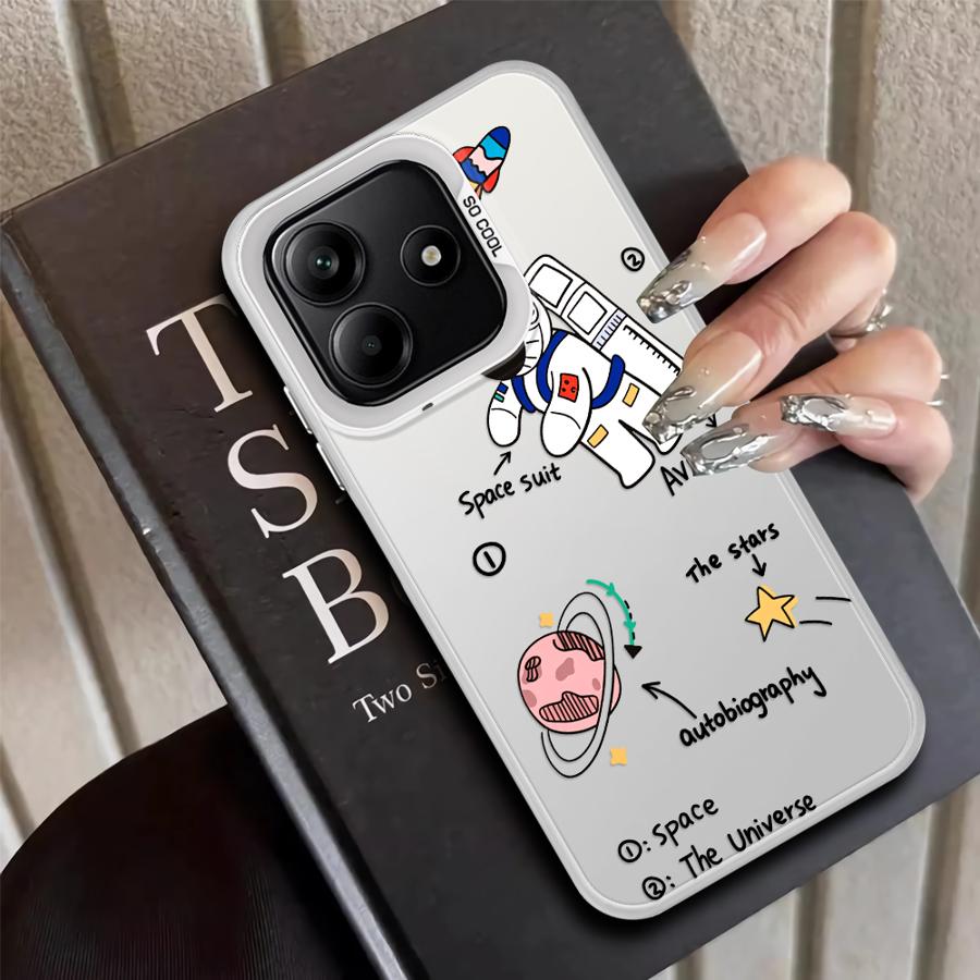 Cartoon Astronaut Back Phone Cover Case for Xiaomi Mi 11 Lite 13T 12T Pro