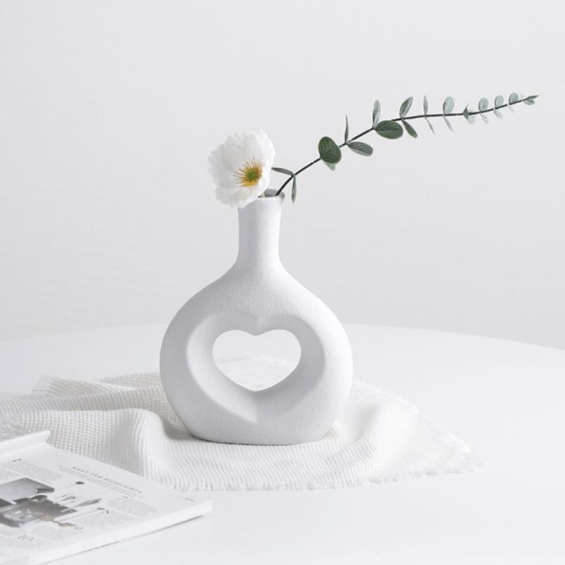 Silicone Flowerpots Mold DIY Concrete Moulds Heart Shape Jar Mould Garden Desktop Decoration Silicone Vase Molds for DIY