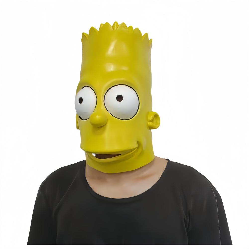 Halloween Simpsons Mask Latex Costume Headgear For Cosplay And Events Themed