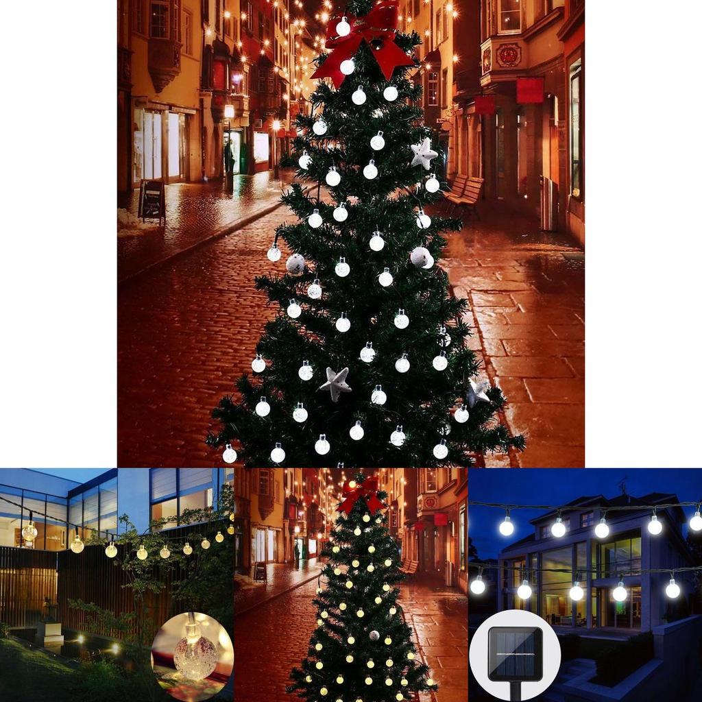 Beautifully Bright Outdoor Solar Powered 30 Led String Light For Yard And Landscape Decor
