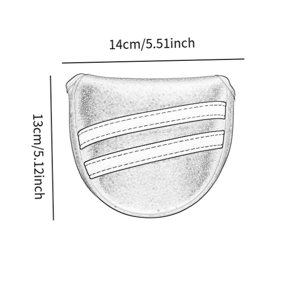 Copripinza da Golf in Pelle PU Accessori da Golf Compatto Protezione da Golf Regalo Copritesta da Golf Protezione Protettiva per Putter da Golf