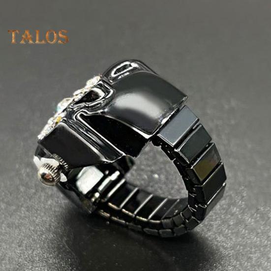 Kreslený prsten s kočičími prsty Hodinky s drahokamu Bowknot Pružný pásek z nerezové oceli Dámské prsteny s prstenem pro kočky Dárek k narozeninám Módní doplňky