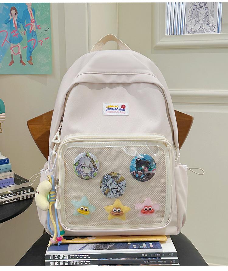 School Bag New Student Party High Value 1-3 Grade Backpack Mori Sweet Girl Heart Cocoa Love Travel Backpack