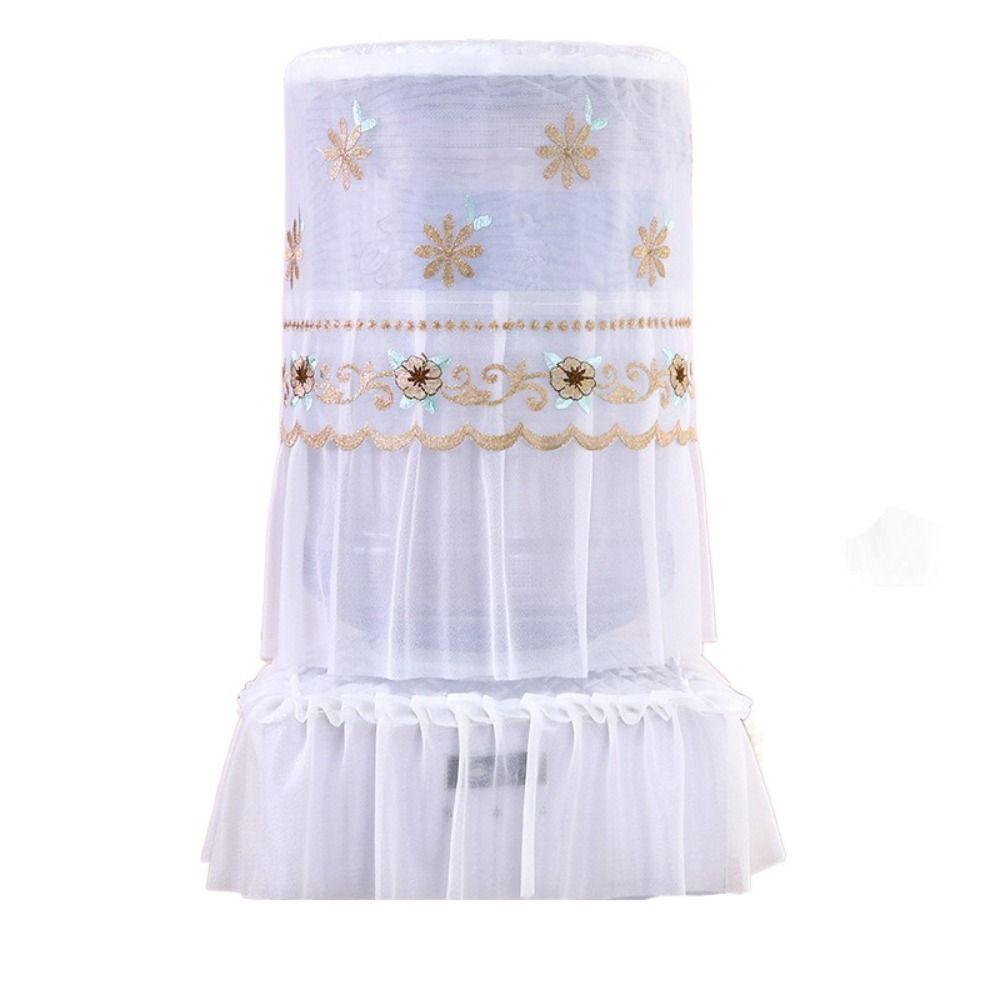 2pcs/set Korean Style Embroidered Bucket Dust Cover Fashion Water Dispenser Bucket Sleeve Office
