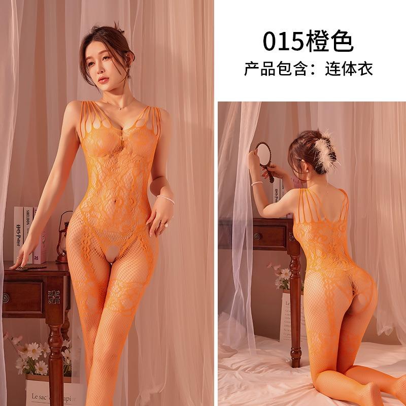 Sexy Open Crotch One Piece Mesh Bodysuit Intimate Lingerie For Women