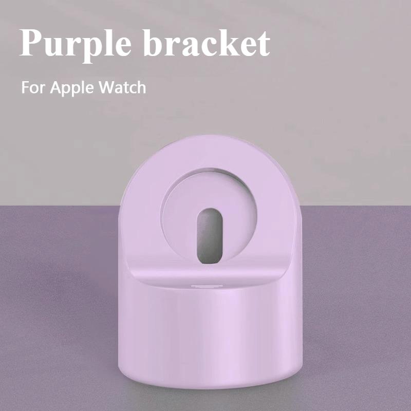 Ladeständer für Apple Watch Series Ultra/8/SE2/7/6/SE/4/3 49mm/45mm/44mm/42mm/41mm/40mm/38mm Langlebiger Silikon Nachttischmodus