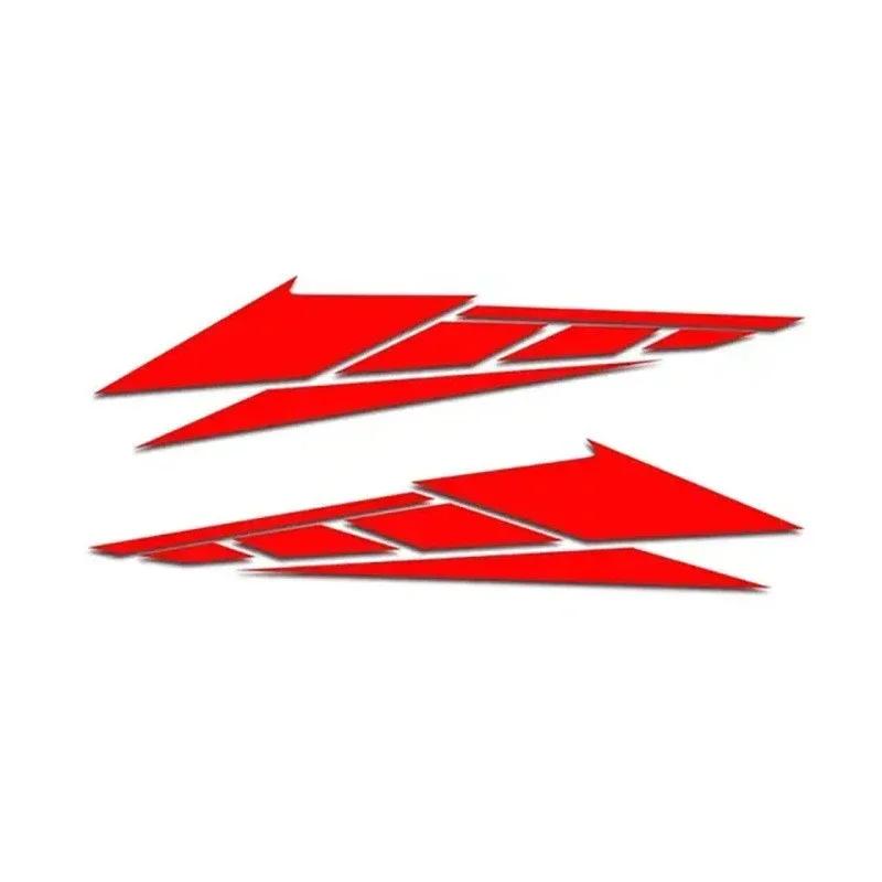 

1 Pair Reflective Self-adhesive Motorcycle Tail Box Decals Anti-Scratch Waterproof Motorbike Car Decorative Stickers 20cm*4.7cm