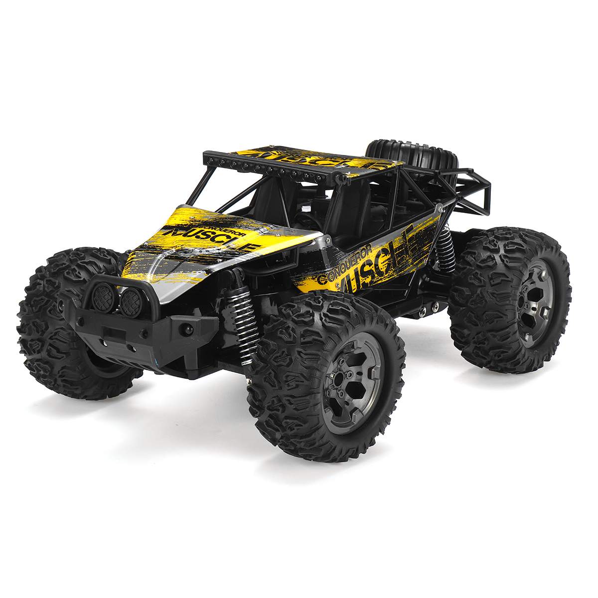 

1:12 30 км/ч 2WD RC автомобиль с дистанционным управлением внедорожные гоночные автомобили автомобиль 2,4 ГГц гусеничные электрические грузовики-монстры для детей и жёлтый