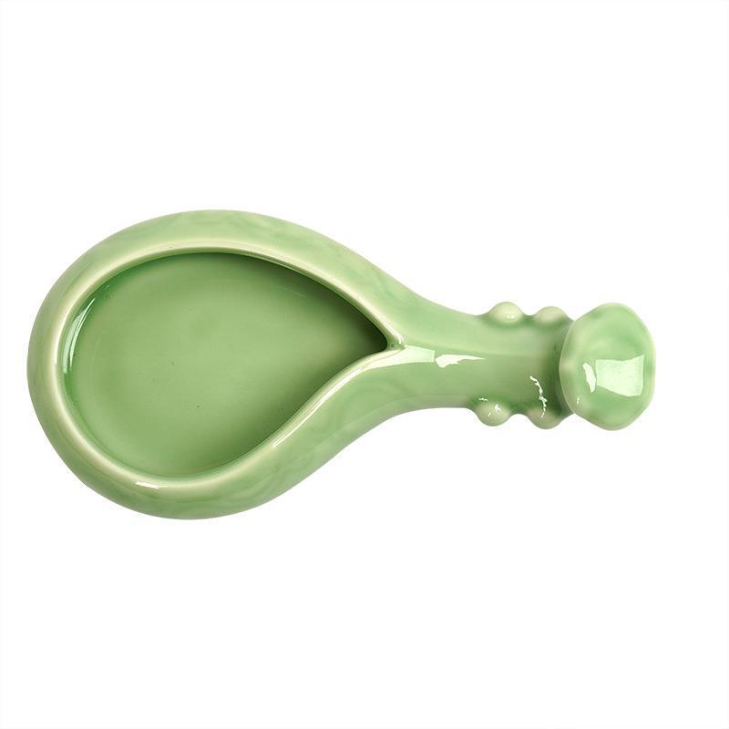 Ceramic Ink Dish with Pen Rest & Water Dish for Students - Multi-functional Tool for Chinese Painting, Calligraphy, and Brush Licking Ink Use.