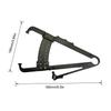 Black Plastic Handheld Body Fat Caliper  for Men / Women, Portable Body Fat Measuring Tape