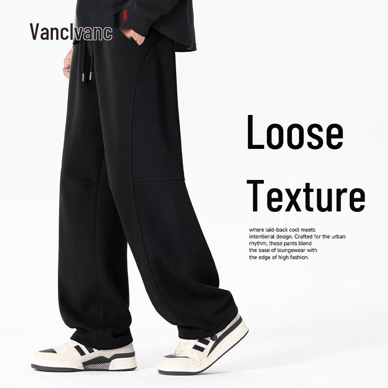 

VANCL Men s Pleated Loose Straight-Leg Casual Pants 3XL