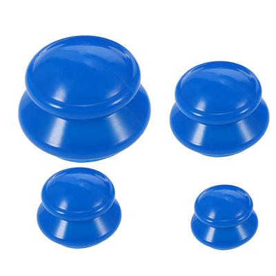 4 Pezzi Tazze in Silicone Sottovuoto Anticellulite SPA Massaggio Facciale Corpo Ventose Terapia Cinese con Ventose Set Ventose