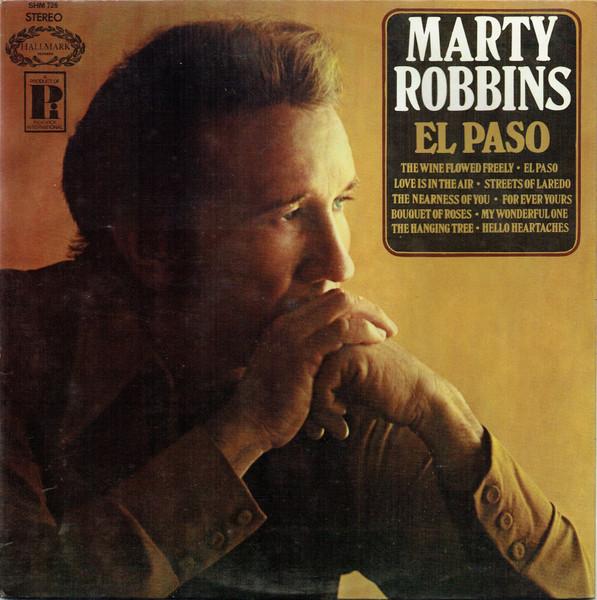 LP Record MARTY ROBBINS El Paso SHM726 Hallmark Record 1971 UK CountryFolk Used