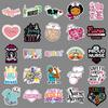50 Waterproof Nurse's Day Stickers: Festival Characters & English Graffiti Designs for Decorating Fridges, Earphones, and Journals.