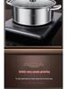 316 Stainless Steel Yin Yang Hot Pot with Induction Cooker Compatibility - Large Capacity Family Soup Pot