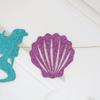 Mermaid Glitter Happy Birthday Banner - Party Decoration Flag