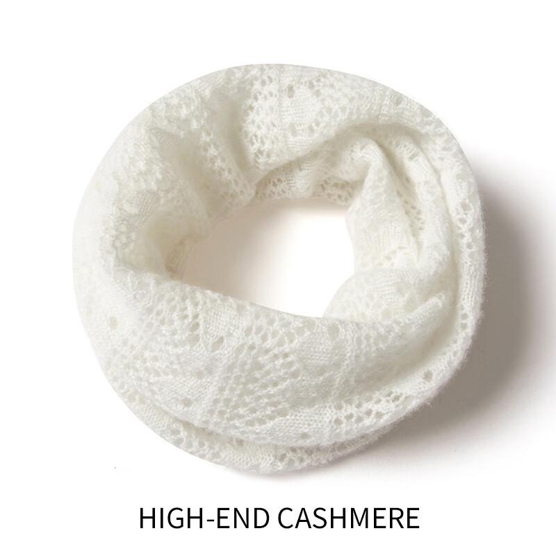 Вязаный кашемировый шарф-снуд