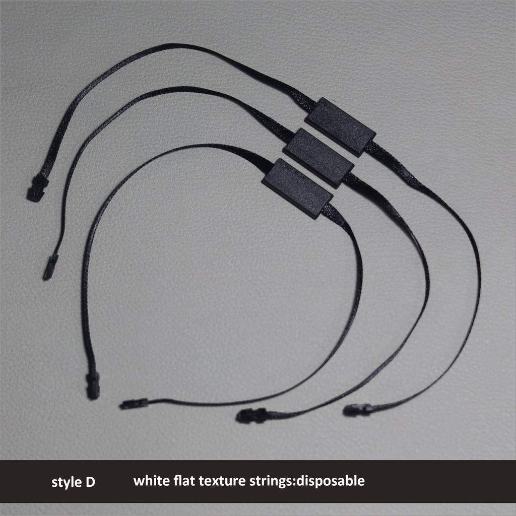 Nylon String Handing Tags for Closing Plastic Seal Hang Tag Loop String Garment Satin Ribbon Lock HangTag Strings