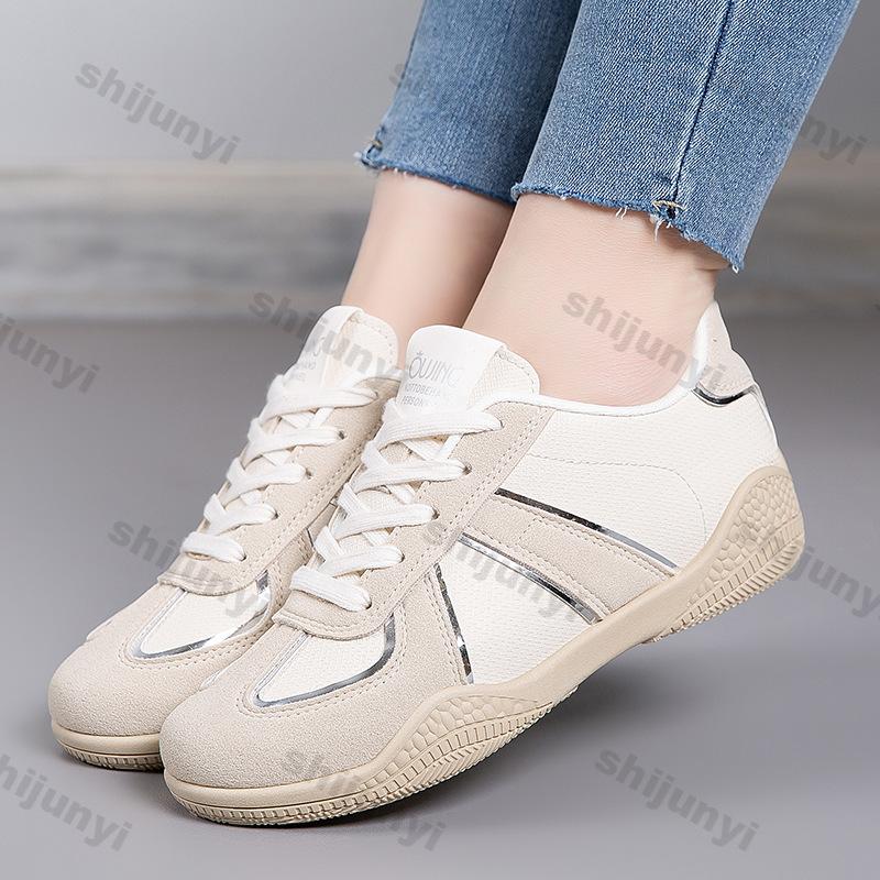 Women's Casual Soft Sole Shoes Spring New Design Sneakers Ladies Flats Lace Up Soft Sneakers Comfortable Casual Walking Shoes