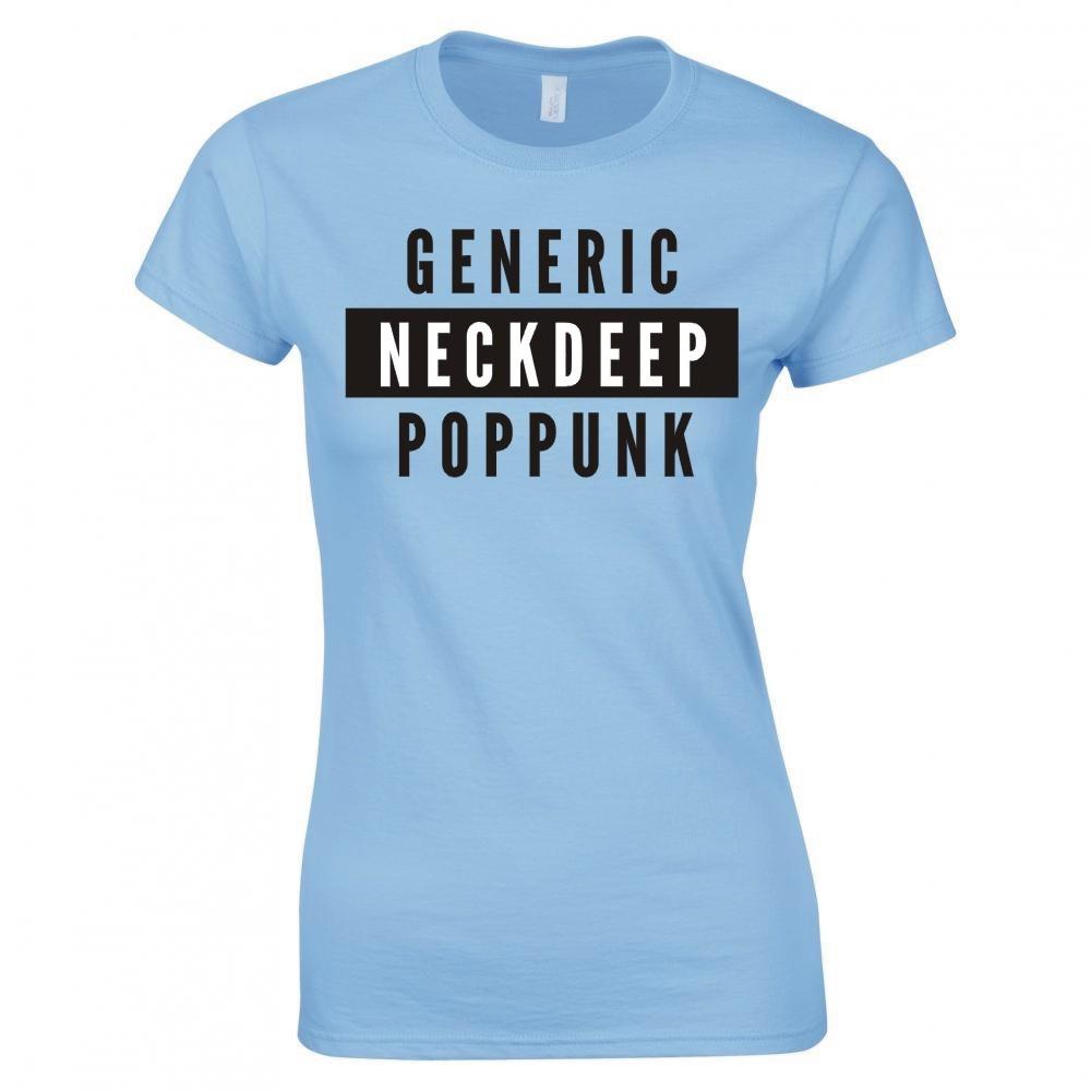 Neck Deep Generic Pop Punk Ladies Skinny Fit Tshirt S