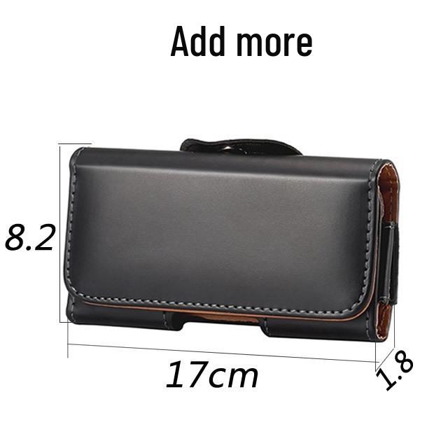 

Apple 17 Pro Max Waist-Hanging Leather Phone Case with Belt for S25 Plus/Note 20