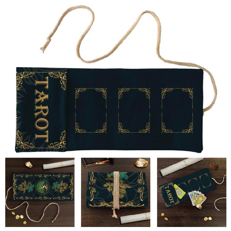 Tarots Storage Bag Multipurpose Gift Packaging Pouches Board Game Card Bag Foldable Card Organizers Rolls Up Card Sleeve