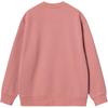 Carhartt WIP Womens Sweatshirt Logo Embroidery Crew Neck Long Sleeve Women Sweatshirts Pink I033647-2D8-XX