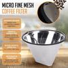 Stainless Steel Coffee Maker Filter Reusable Coffee Filter Basket  Home Coffee Brewing