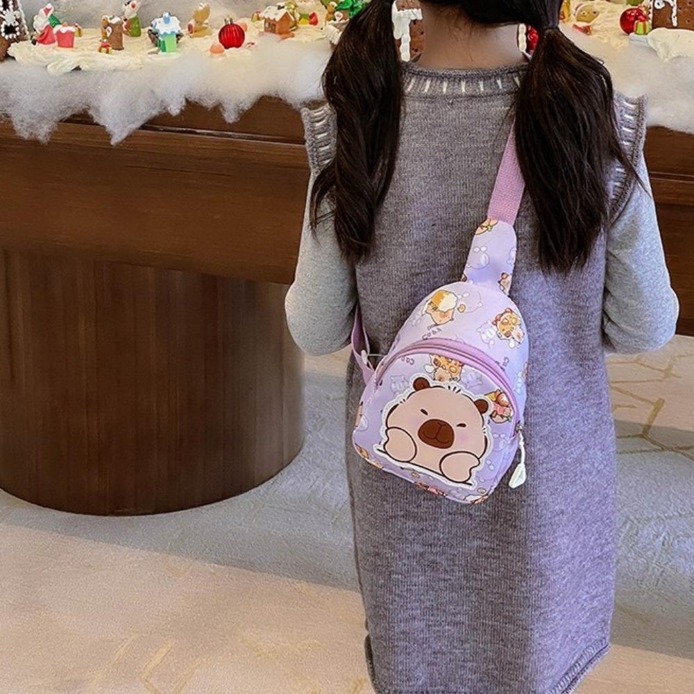 Large Capacity Kids Chest Bag Cute Cartoon Children's Waist Packs Creative Crossbody Bag