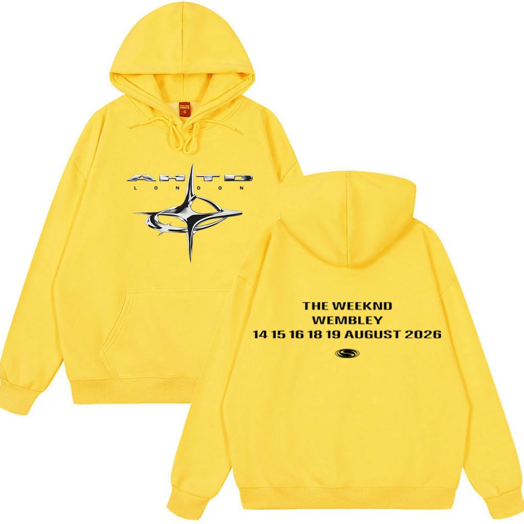 The Weeknd XO After Hours Til Dawn Print Hoodie Unisex Gothic Punk Pullover Long Sleeves Loose Casual Hip-hop Sweatshirts