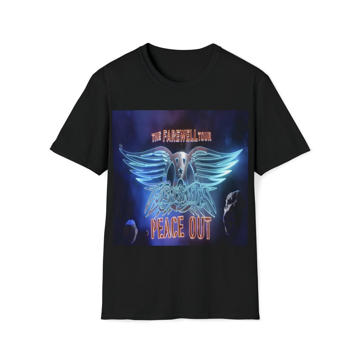 Soft Cotton T-Shirt Mens Womens Tees Top. Aerosmith Peace Out Farewell tour 2023 S