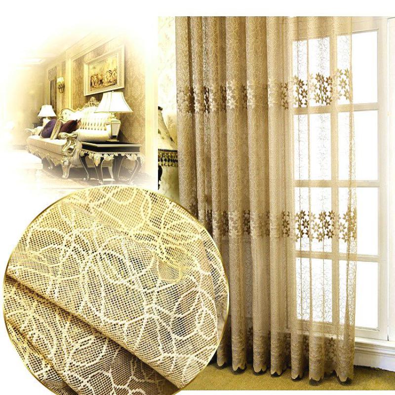 American Pastoral Pink Bestickter Voile Moderne Fenster Wohnzimmer Schlafzimmer Blau Tüll Vorhänge Stoffe Sheer Rideaux Cortinas