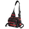 Dress Holding Crimson Red Shoulder Bag with Rod Holder, Fishing Backpack