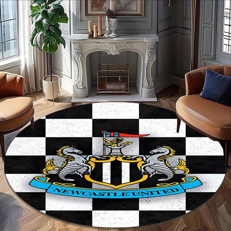 1pc Football Team (73) Design Printed Area Round Carpet for Bedroom Living Room Home Decor Rugs Mat Non Slip Mat Rug for Bedside