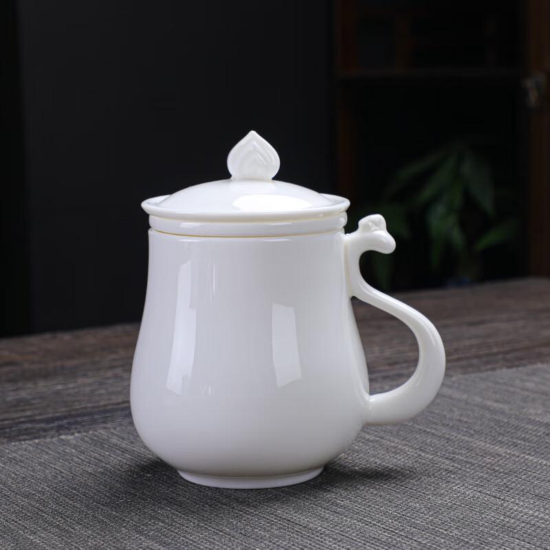 Tuopai Bright Mutton Fat Jade Porcelain Tea Set