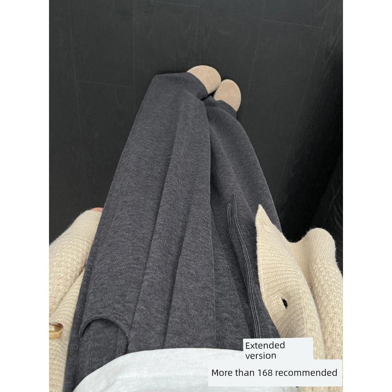 Glutinous Rice Casual Pants for Women, New Summer Style for Plus-Size Girls, Pear-Shaped Body, High-Waisted, Loose-Fitting, Slimming Wide-Leg Pants