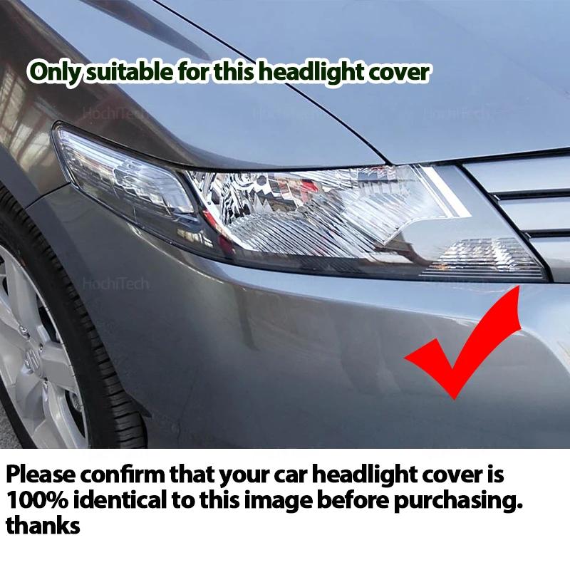 PC Lens Cover for Honda City Ballade GM2 GM3 2008-2013 Heat-Resistant Transparent Front Headlight Cover Protector