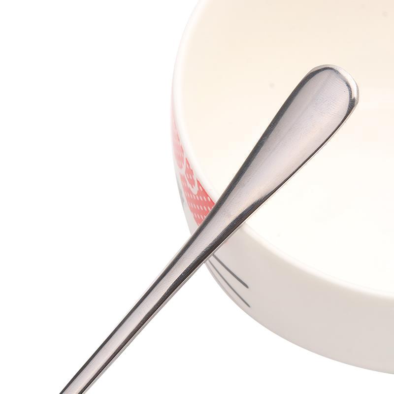 Long Handled Stainless Steel Coffee Spoon Ice Cream Dessert Tea Spoon For Picnic Kitchen Accessories Spoon Coffee Bean