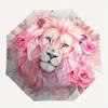1pc Pink Lion Automatic Opening and Closing Umbrella - Suitable for Various Occasions, Outdoor Activities, Lightweight and Durable Automatic