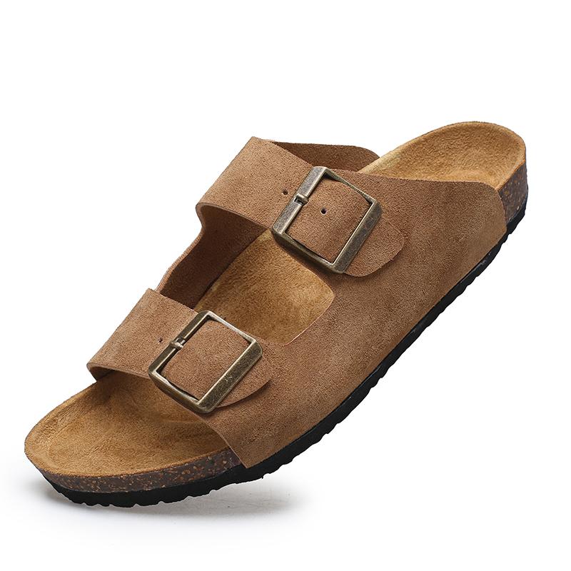 Fashion Fashion Classic Slippers for Men Comfortable Summer Male Cork Walking Shoes Outdoor All-match Sandals New Mens Slip on Shoes