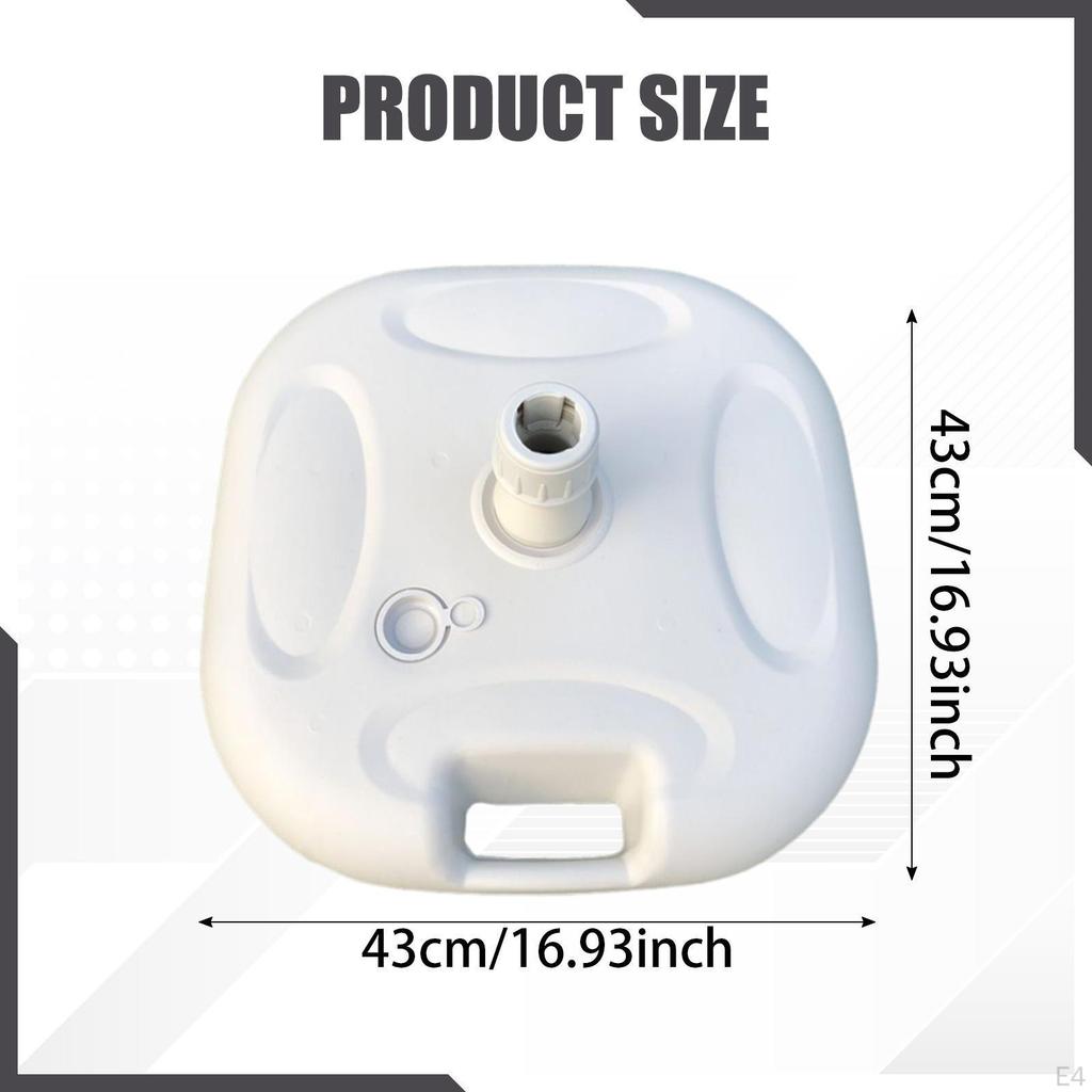 Patio Umbrella Base Pole Holder Fillable Accessories Water Filled Stand for Deck Fishing