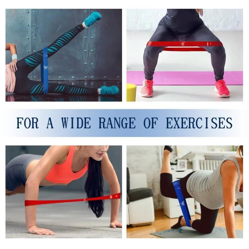 1/2/4Pcs Resistance Bands Fitness Set Rubber Loop Strength Training Workout Expander Yoga Gym Equipment Elastic Portable Pilates