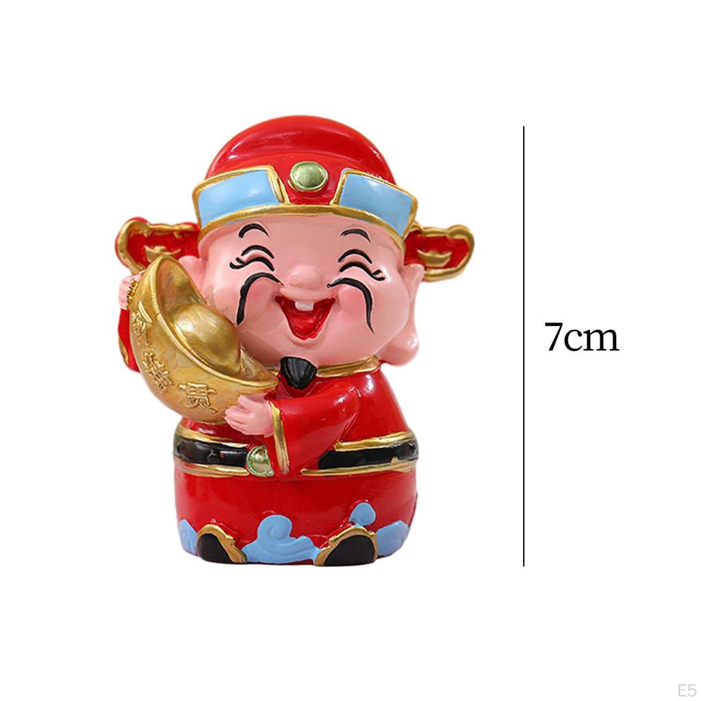 Chinese Year Wealth s Resin Figurine Mythological 2.8inch Tall