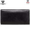 Humerpaul Women Wallet New Style Female Fashion Money Bags Cow Leather Card Holder Clutches Tri-fold Handy Purse High Capacity