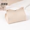 Stylish Leather Tissue Box Box, Easy Open Waterproof PVC Design, Simple Long-lasting Container Style Durable Anti-Crack Dispenser for Home