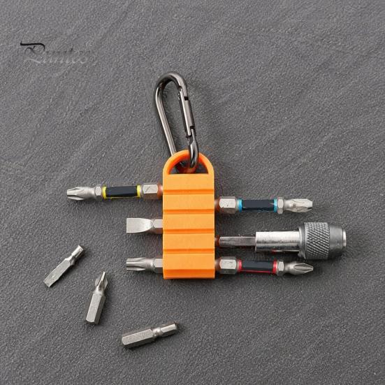 Lightweight Drill Bit Holder 3D Printed Holder, Screwdriver Bits Organizer with PETG Multi-Slots, Heavy Duty Power Tool Accessories Storage Rack