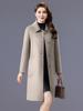 Women's Double-Faced Wool Camel Hair Coat - Autumn/Winter Style, Middle-Aged Mother's Loose, Slimming, Elegant Overcoat