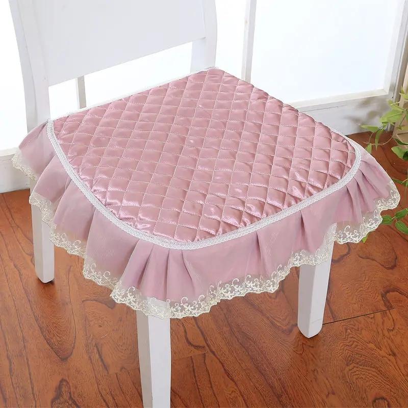 Simple Style Solid Color Dining Chair Cushion 43x45cm Home Decor Seat Cushion Thicken Non-slip Office Sedentary Stool Pads